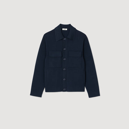 Sandro Knit jacket Midnight Blue
