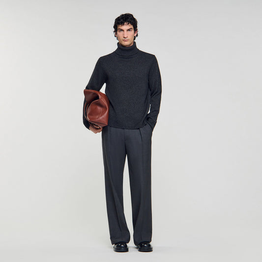 Sandro Wool and cashmere turtleneck Dark Grey
