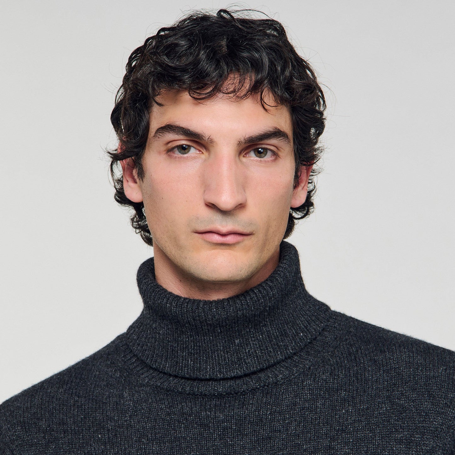 Sandro Wool and cashmere turtleneck Dark Grey
