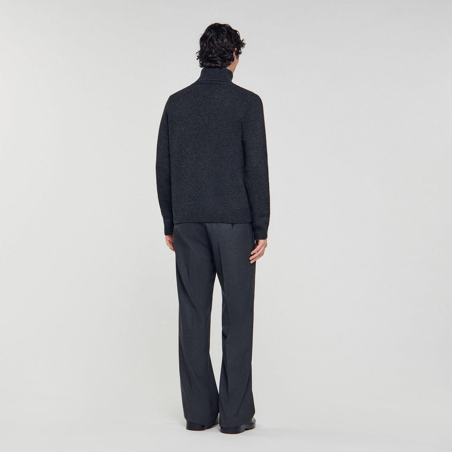 Sandro Wool and cashmere turtleneck Dark Grey