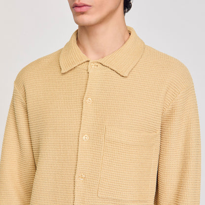 Sandro Oversized knit shirt Nut