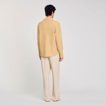 Sandro Oversized knit shirt Nut