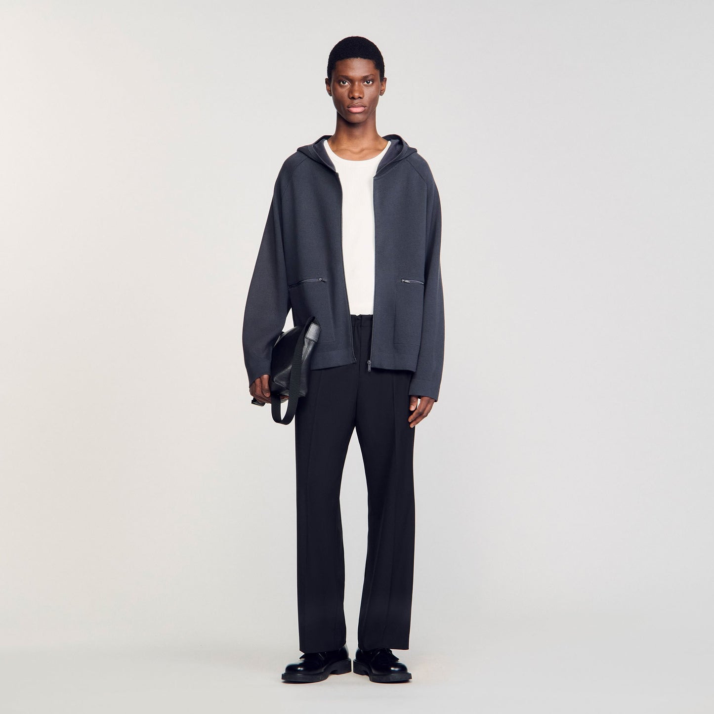 Sandro Milano knit hooded cardigan Fonte