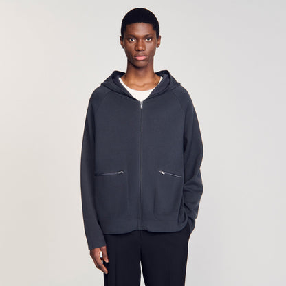 Sandro Milano knit hooded cardigan Fonte