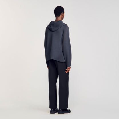 Sandro Milano knit hooded cardigan Fonte