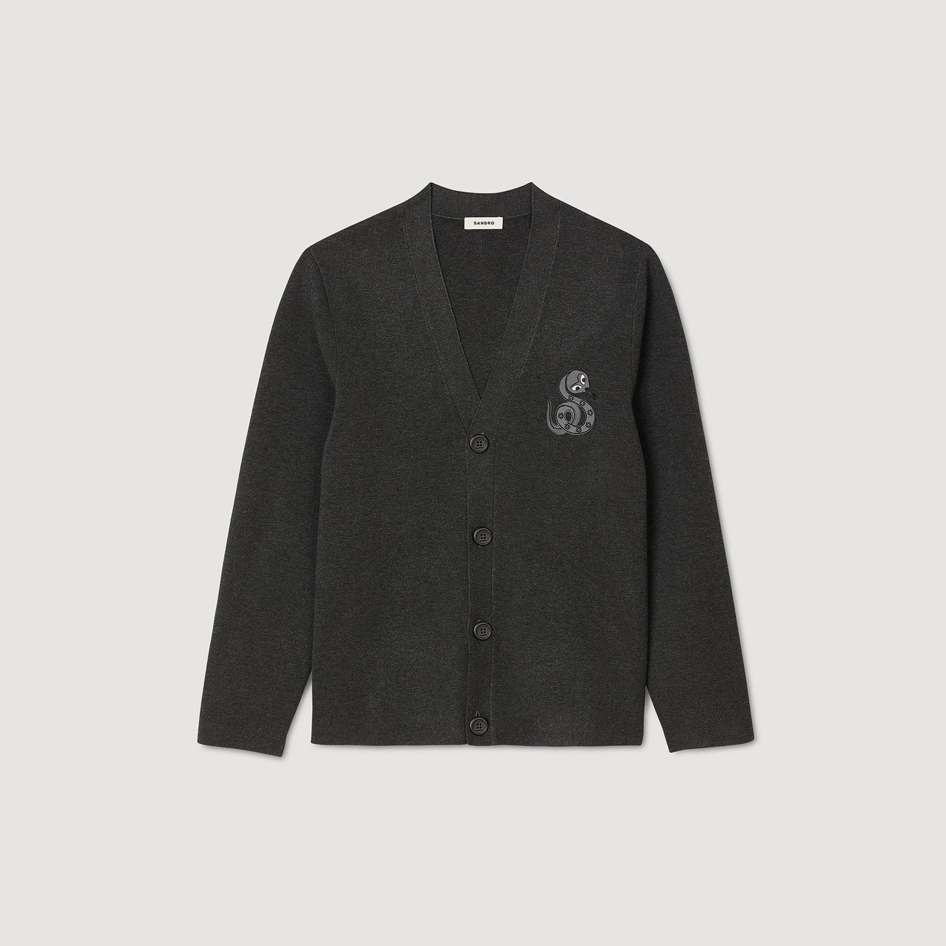 Sandro Cardigan with snake detail Lime