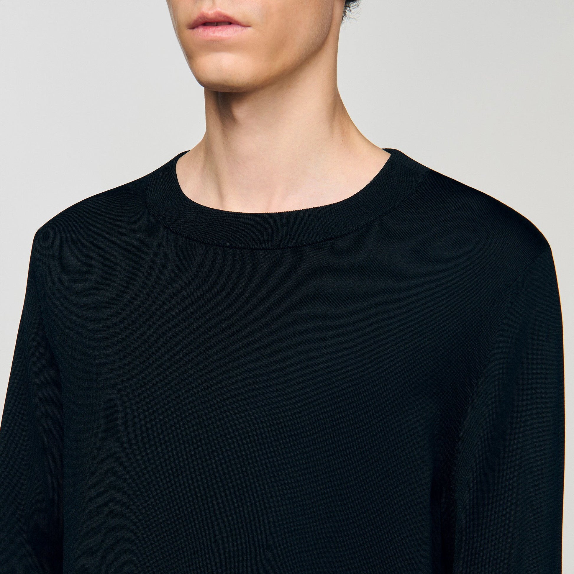 Sandro Fine knit sweater Black