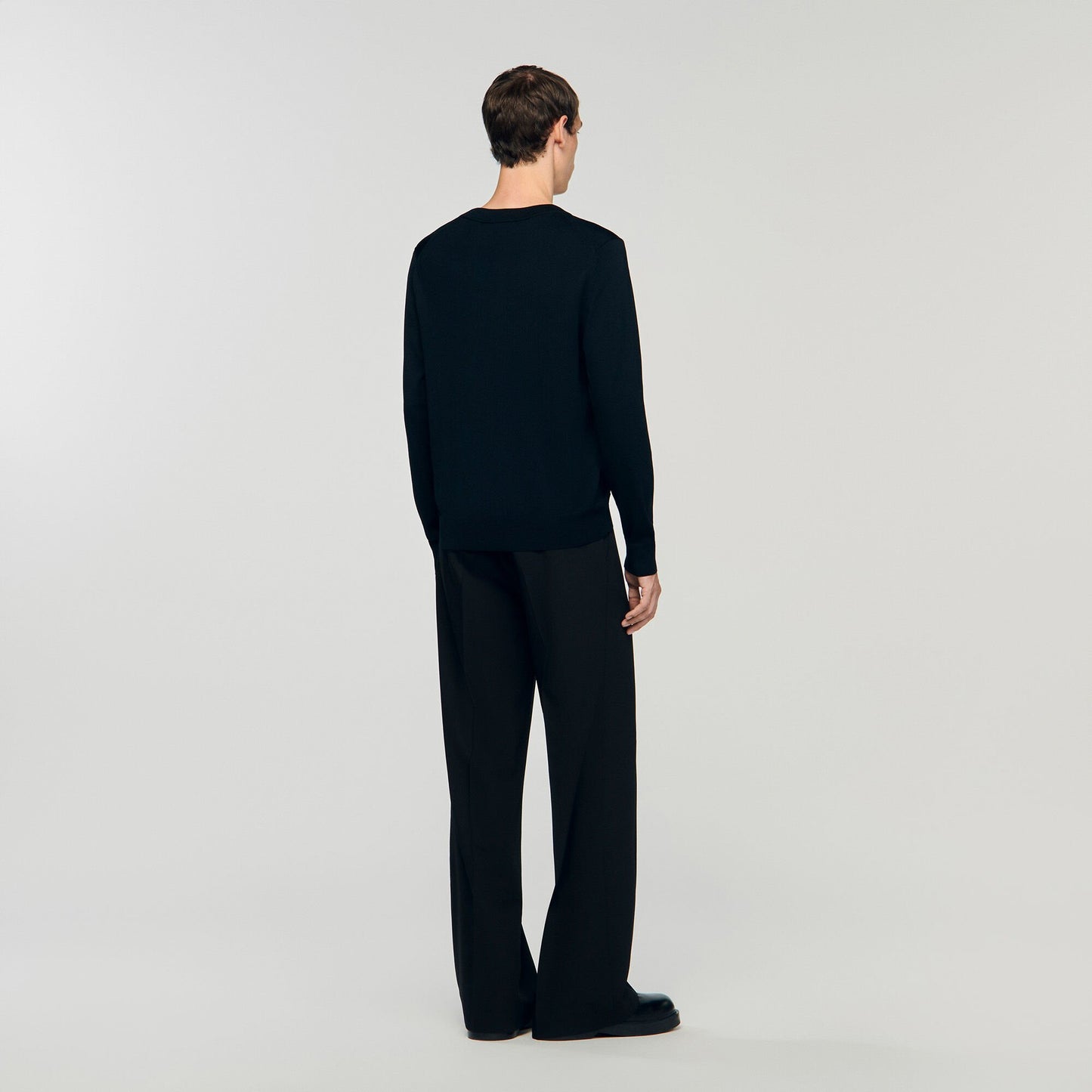 Sandro Fine knit sweater Black