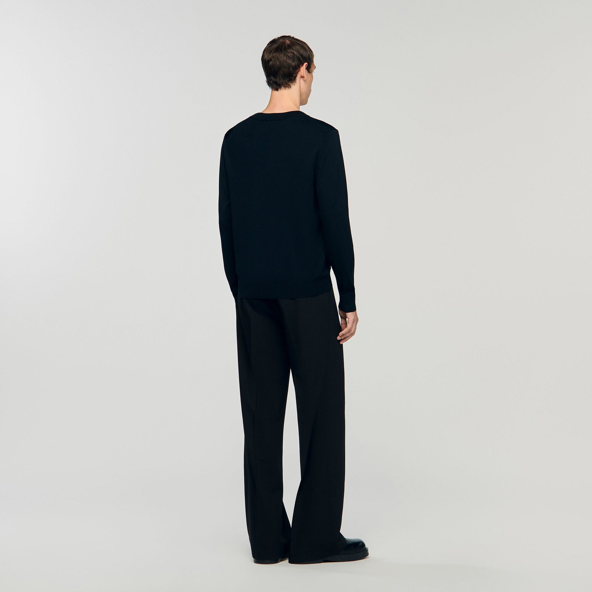 Sandro Fine knit sweater Black