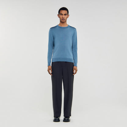 Sandro Fine knit sweater Blue Office
