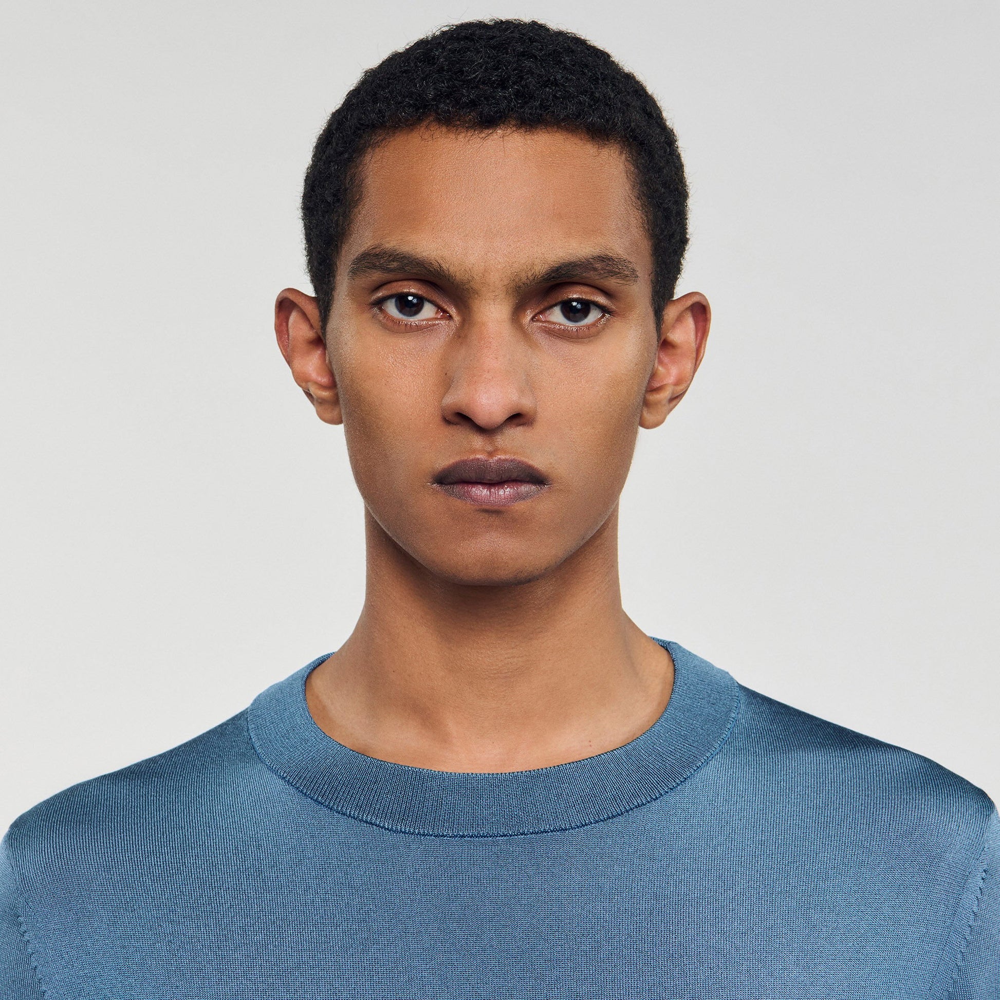 Sandro Fine knit sweater Blue Office