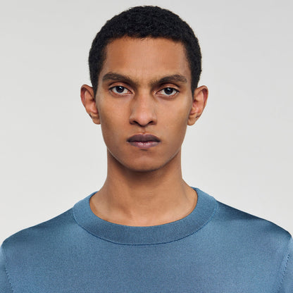 Sandro Fine knit sweater Blue Office