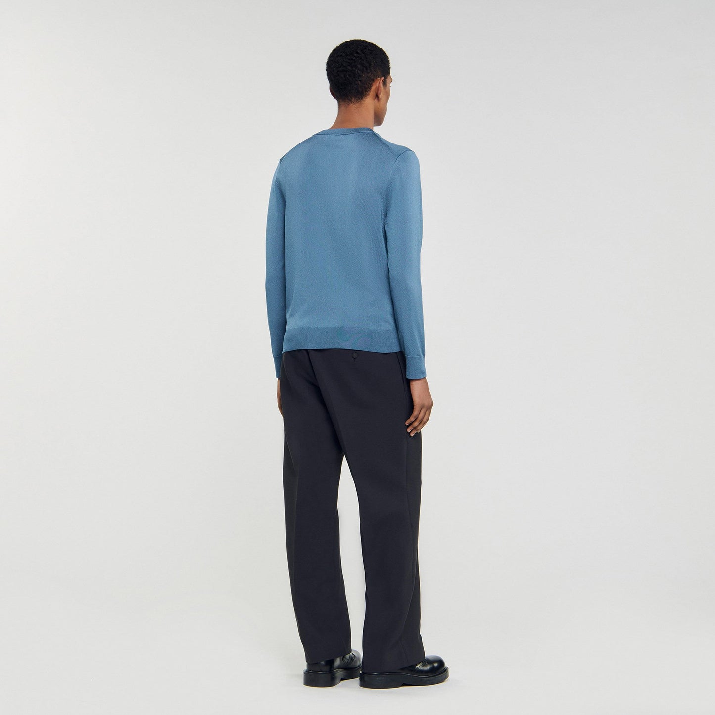 Sandro Fine knit sweater Blue Office