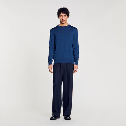 Sandro Fine knit sweater Royal Blue
