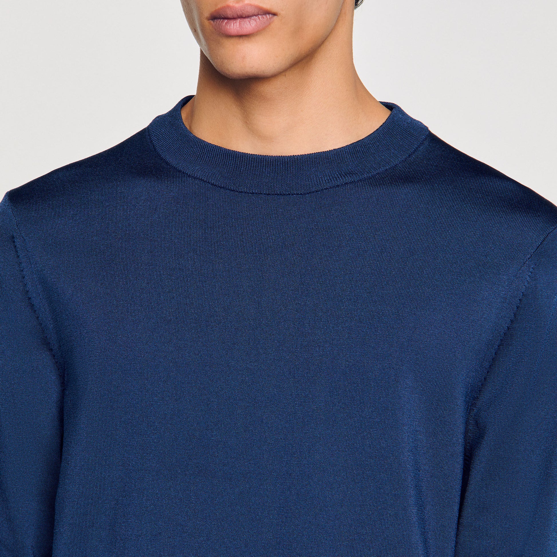 Sandro Fine knit sweater Royal Blue