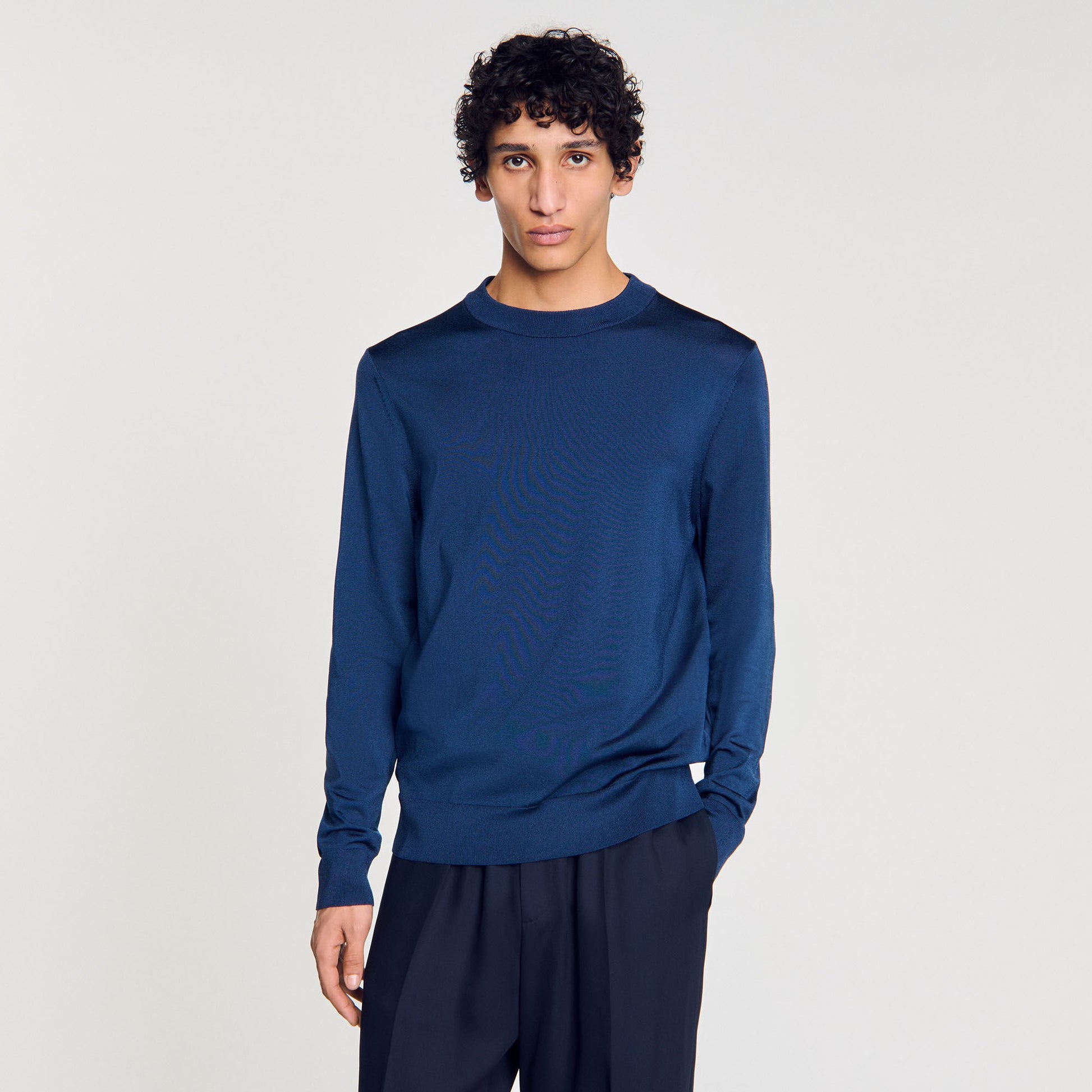 Sandro Fine knit sweater Royal Blue