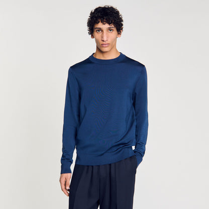 Sandro Fine knit sweater Royal Blue