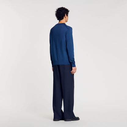 Sandro Fine knit sweater Royal Blue