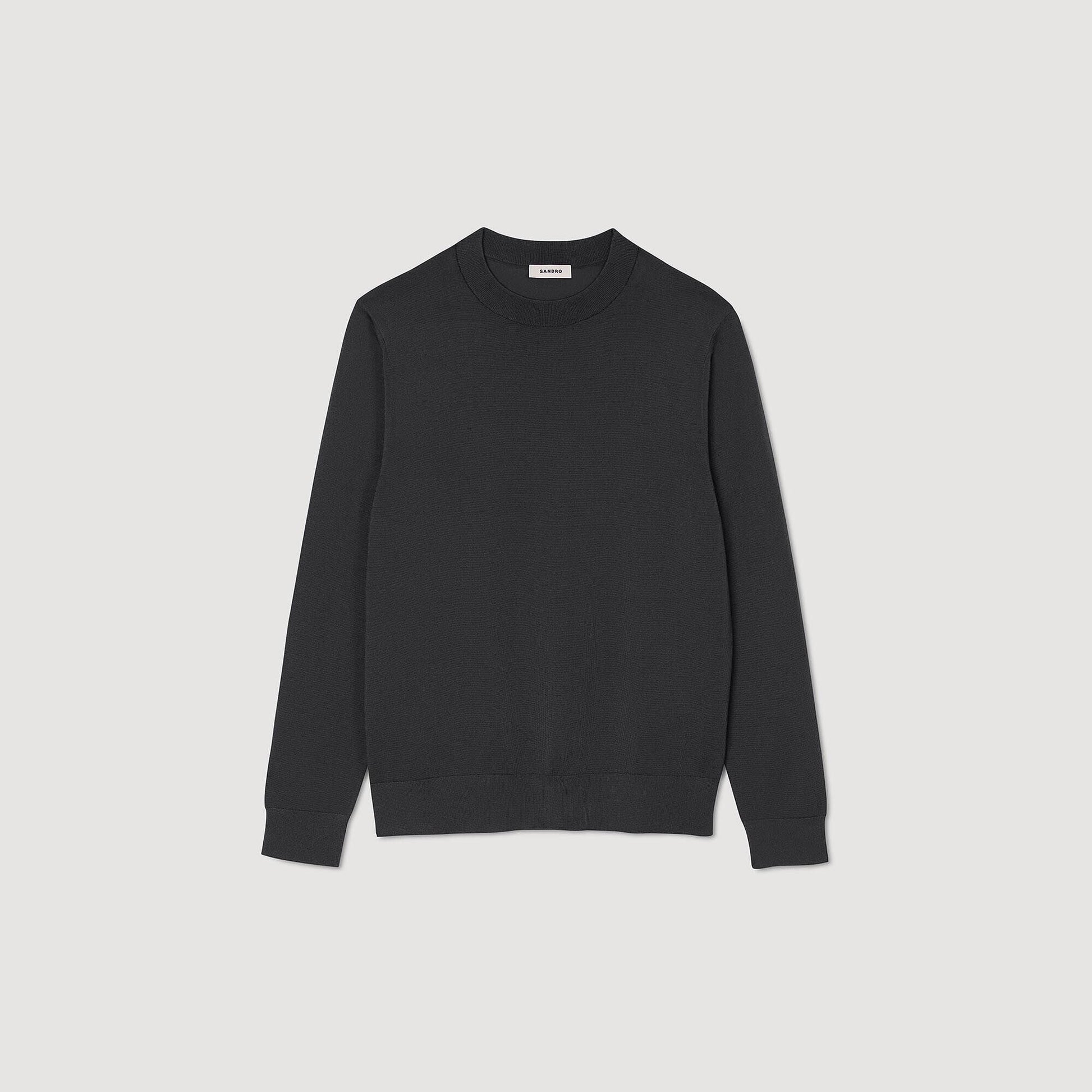 Sandro Fine knit sweater Dark Kaki.