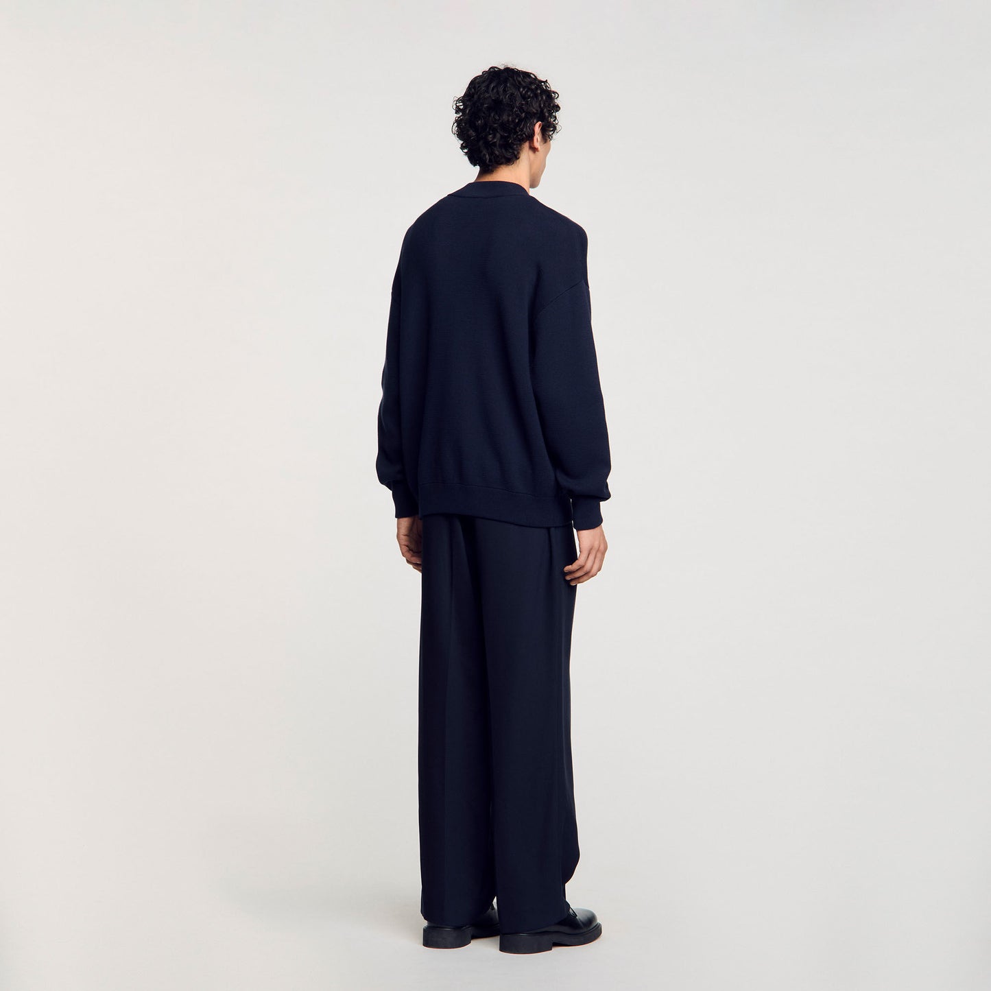 Sandro Knit jacket Navy Blue