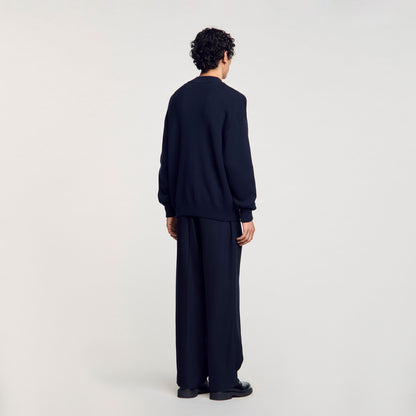 Sandro Knit jacket Navy Blue