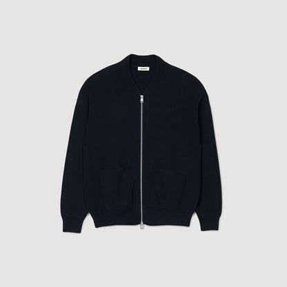Sandro Knit jacket Navy Blue