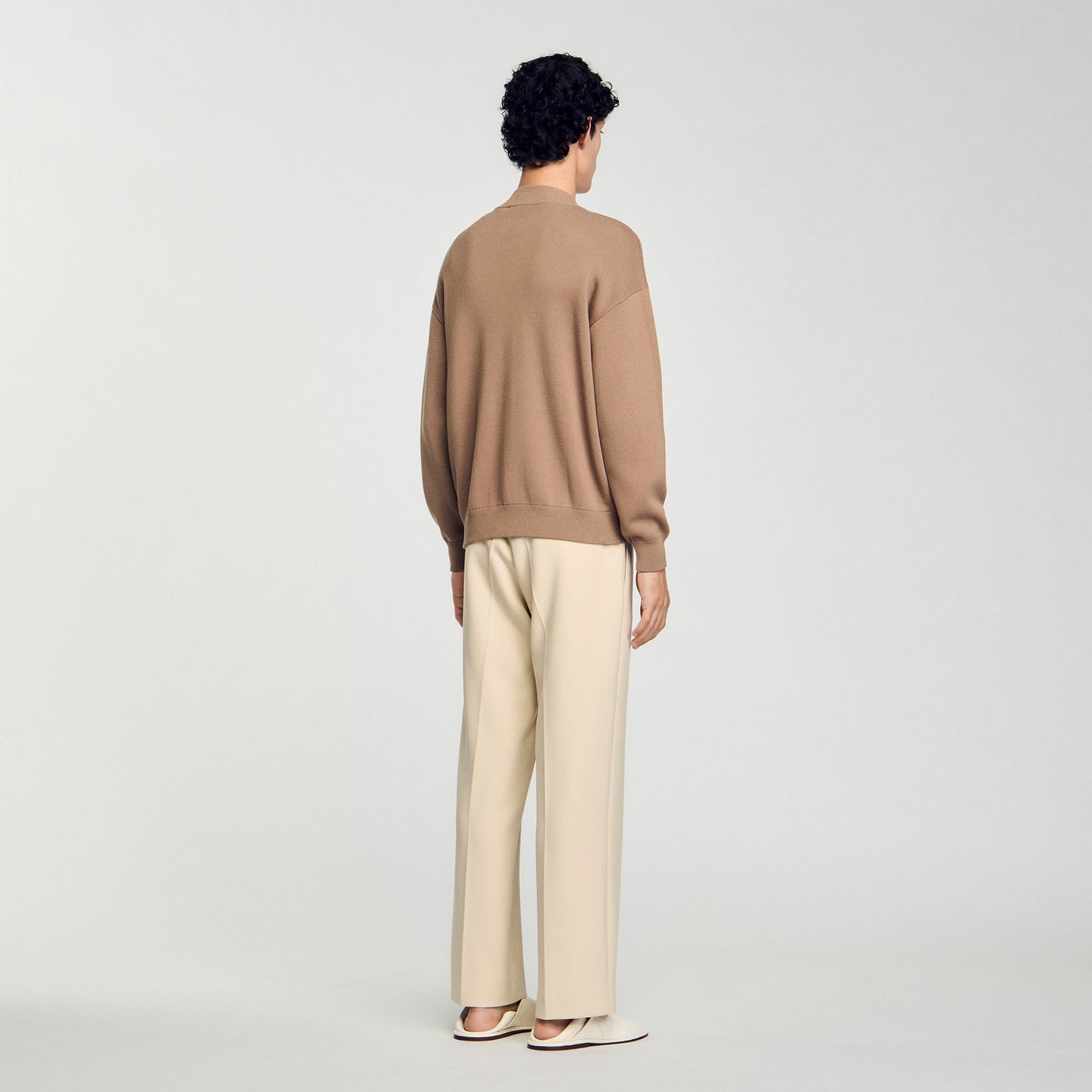 Sandro Knit jacket Dark Sand