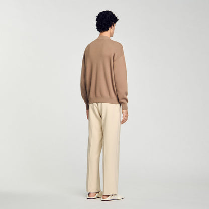 Sandro Knit jacket Dark Sand
