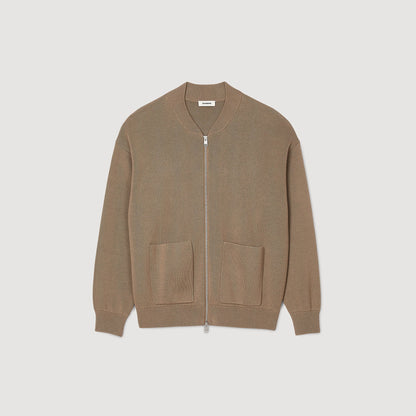 Sandro Knit jacket Dark Sand