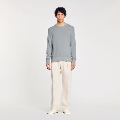 Sandro Textured knit sweater Lime