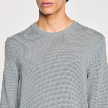Sandro Textured knit sweater Lime