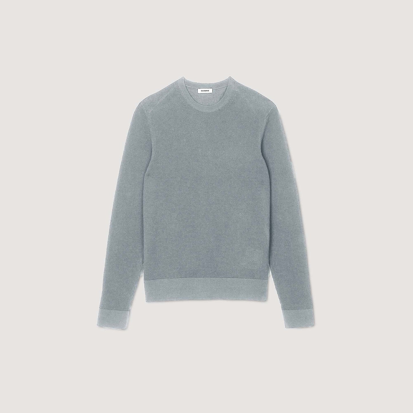 Sandro Textured knit sweater Lime