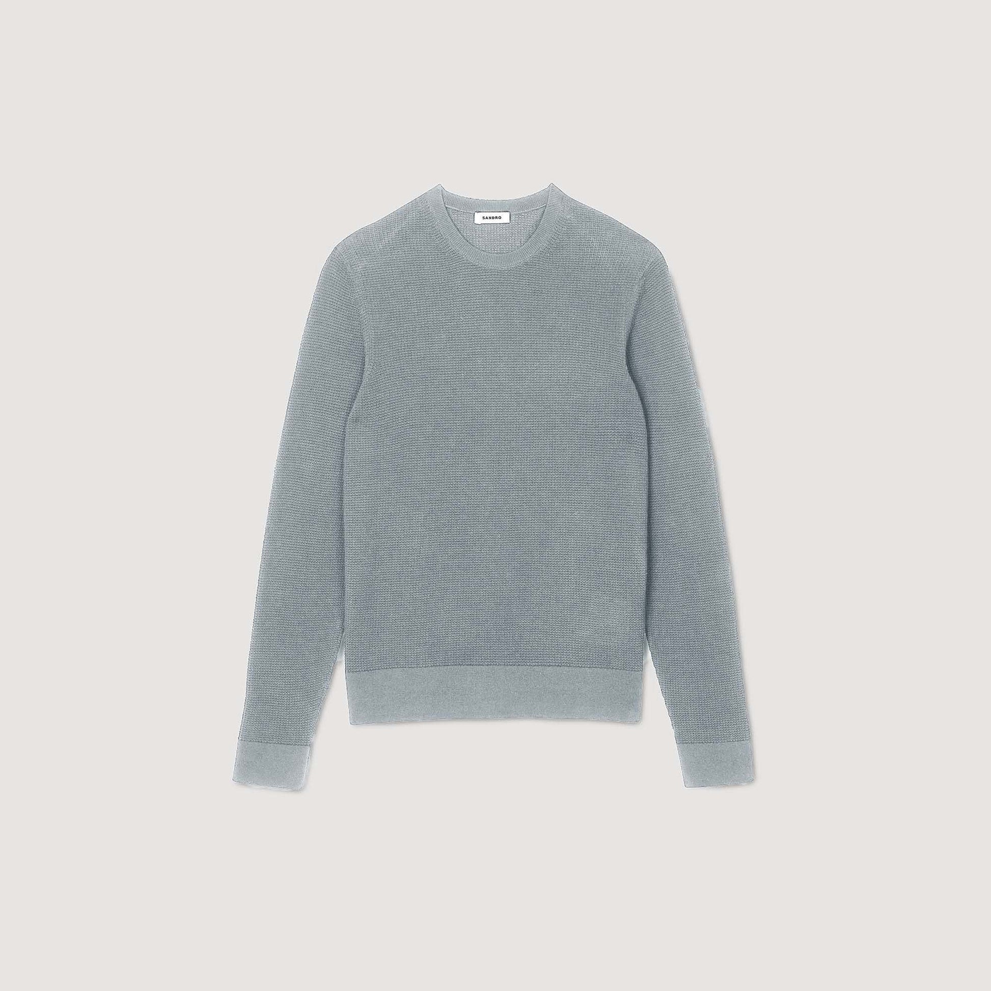 Sandro Textured knit sweater Lime