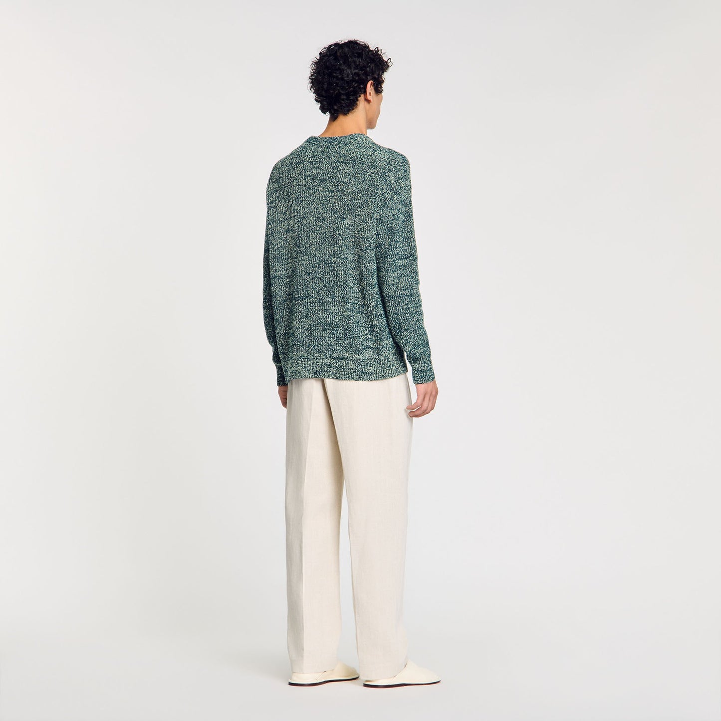 Sandro Chenille sweater Super Green