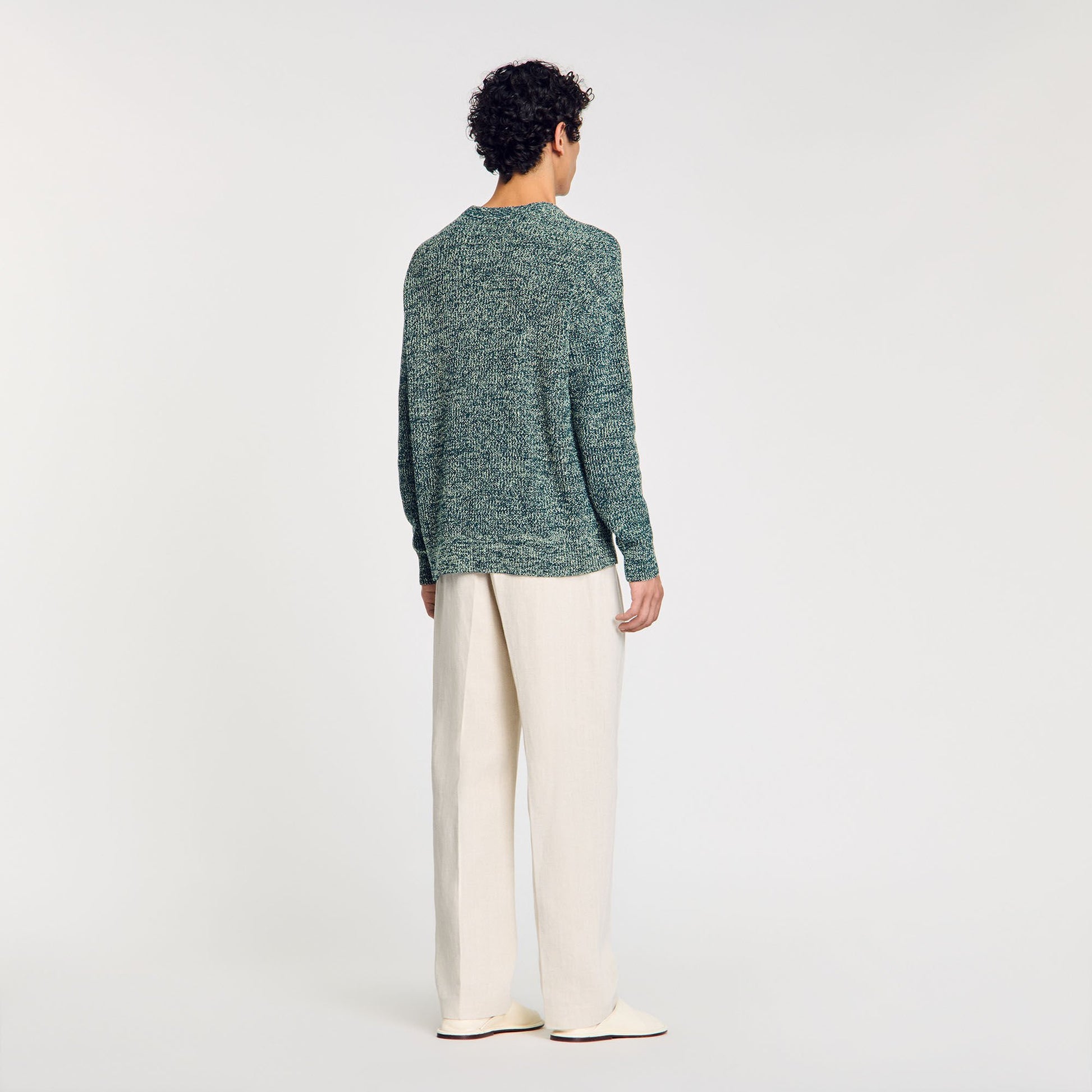 Sandro Chenille sweater Super Green