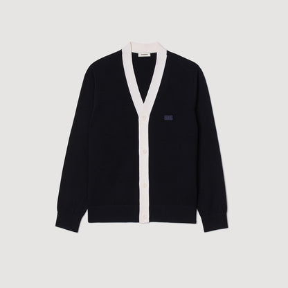 Sandro Cardigan with patches Navy Blue