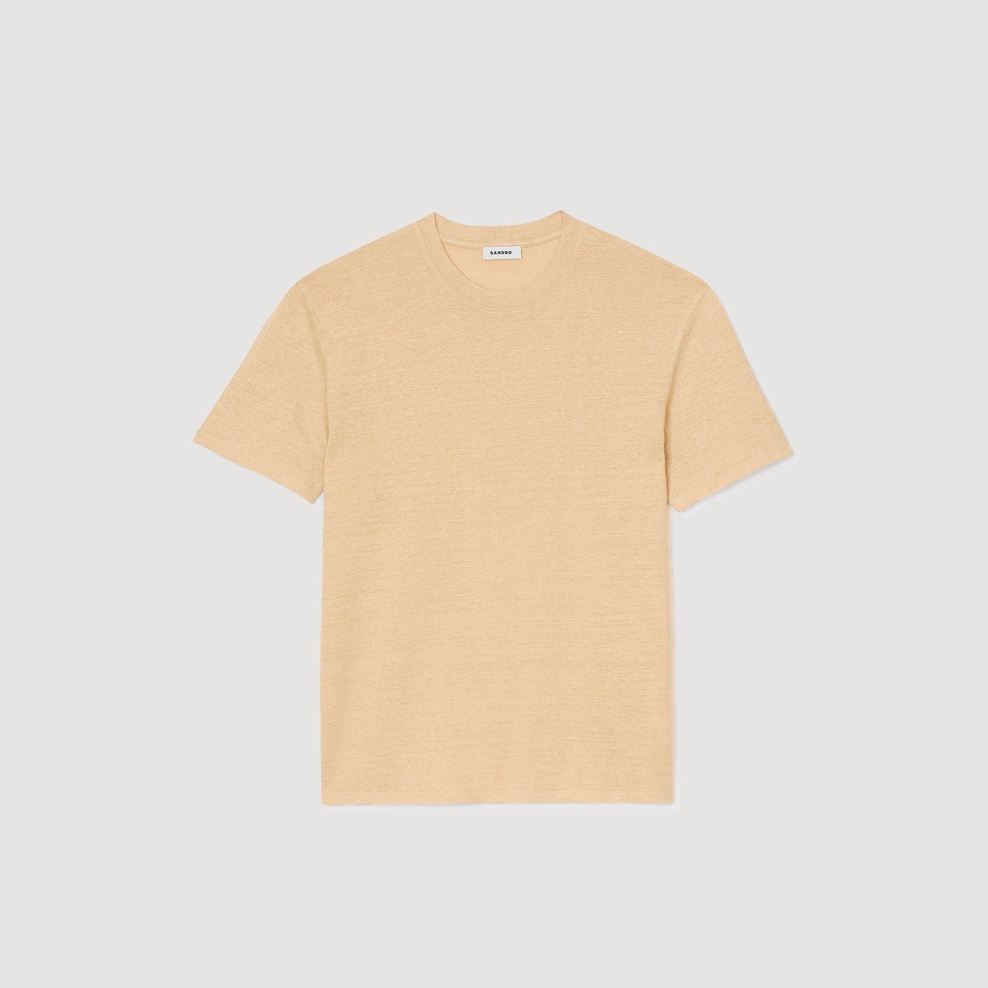 Sandro Linen T-shirt Nut