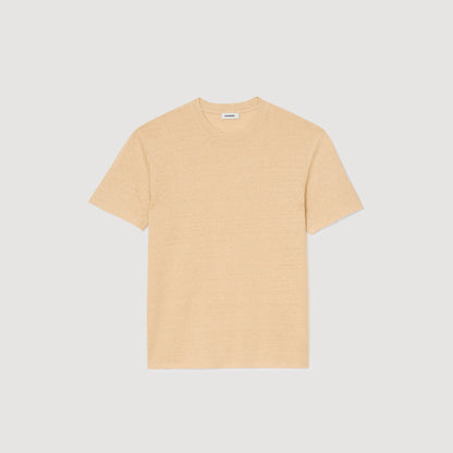 Sandro Linen T-shirt Nut