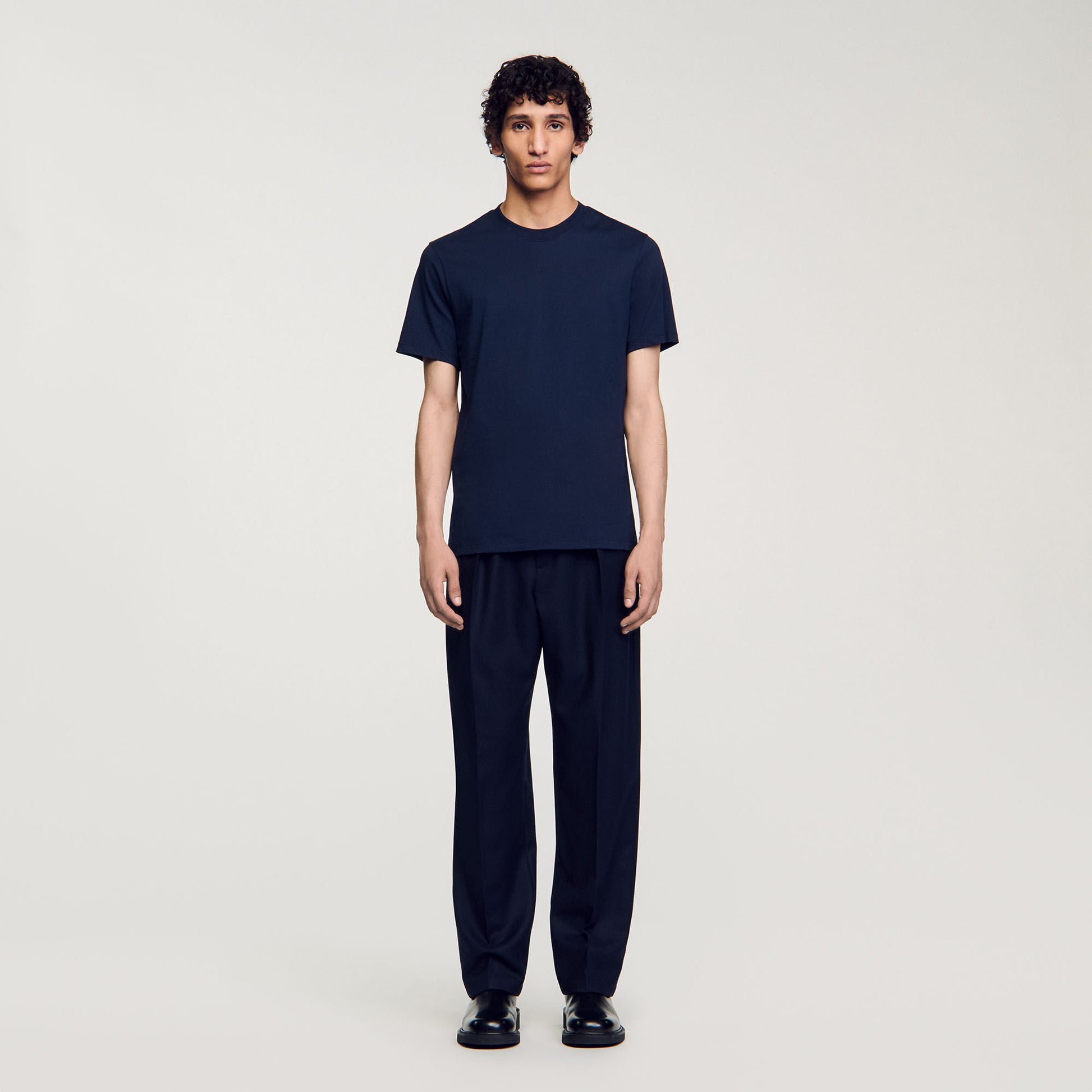 Sandro Short-sleeved T-shirt Navy Blue