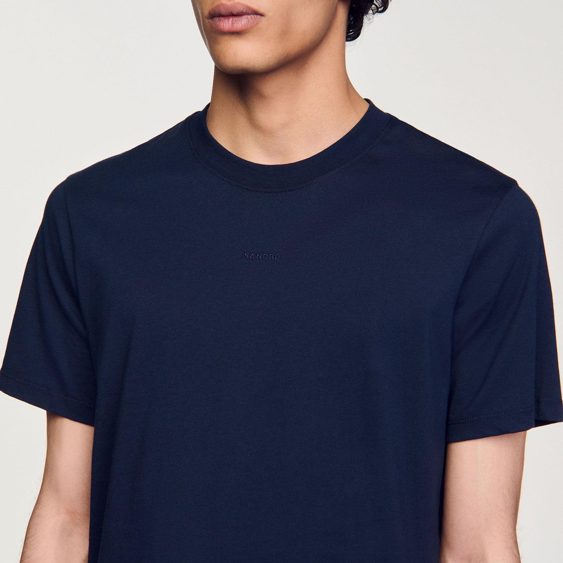 Sandro Short-sleeved T-shirt Navy Blue