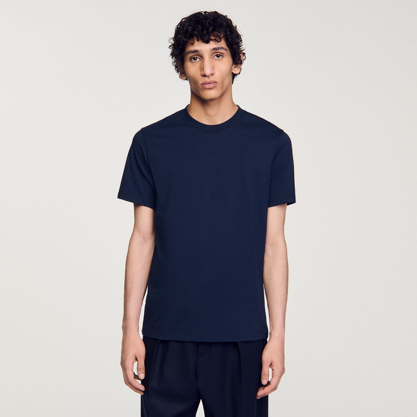 Sandro Short-sleeved T-shirt Navy Blue