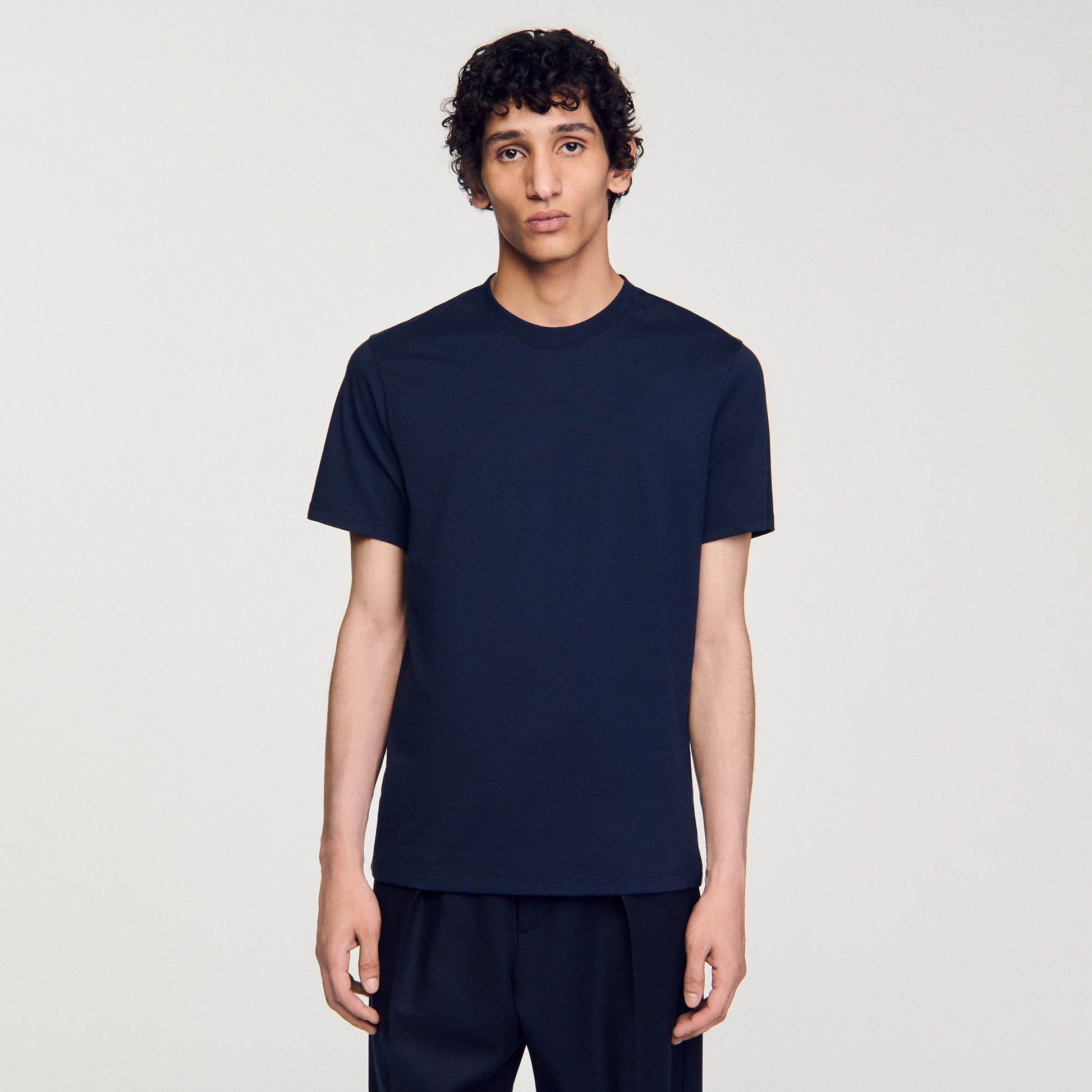 Sandro Short-sleeved T-shirt Navy Blue