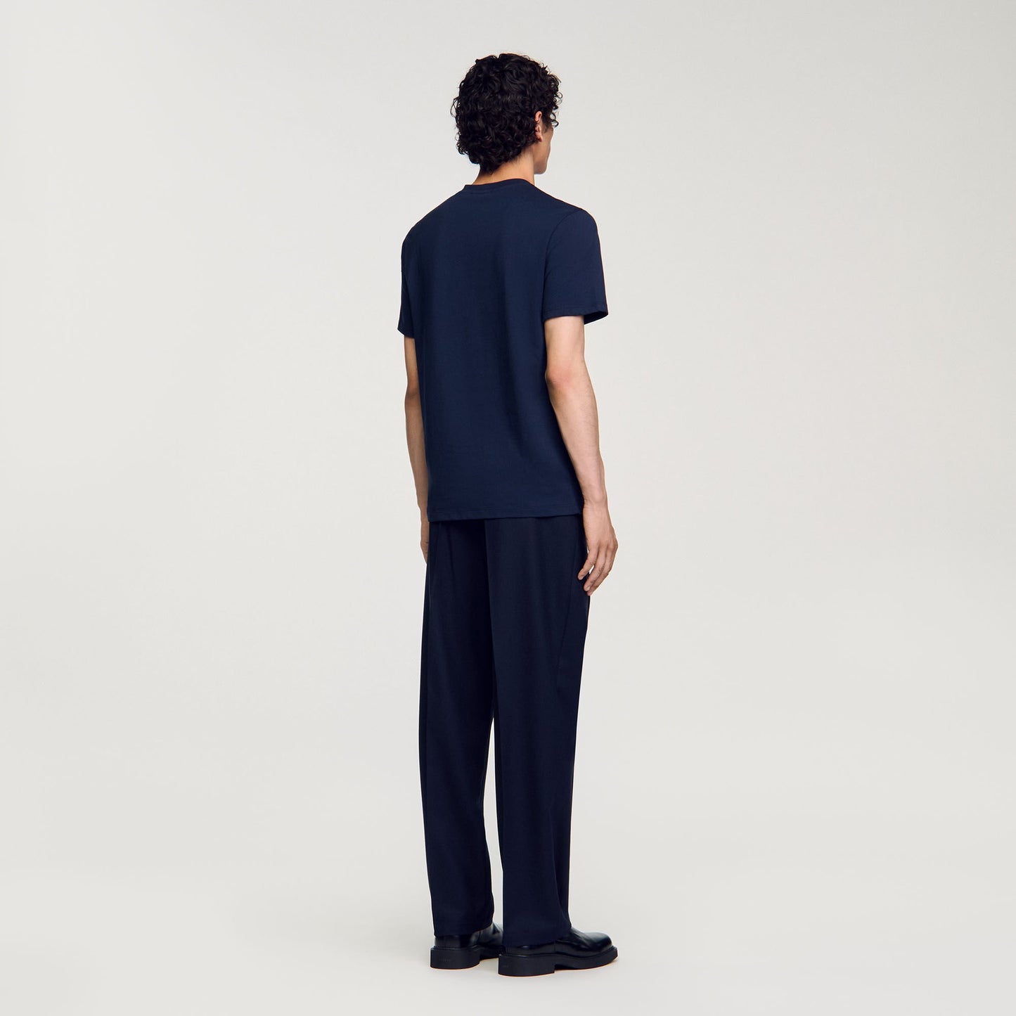 Sandro Short-sleeved T-shirt Navy Blue