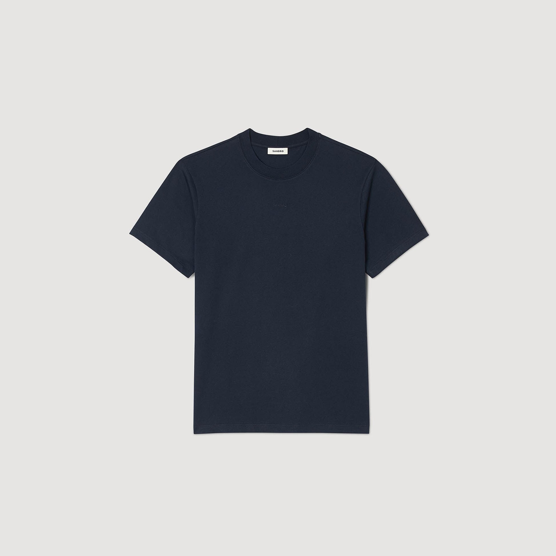 Sandro Short-sleeved T-shirt Navy Blue