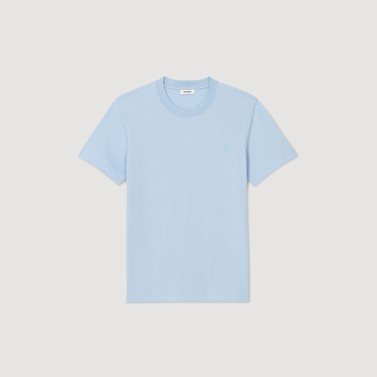 Sandro Cotton T-shirt Blue Sky