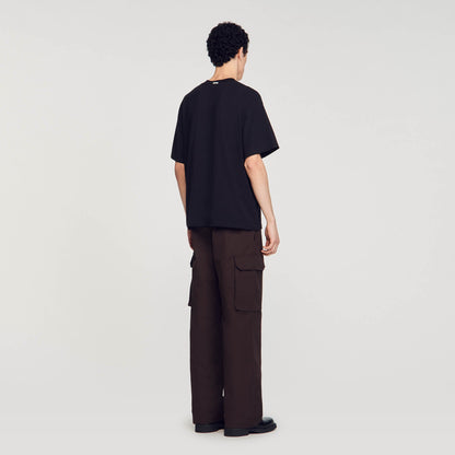 Sandro Oversized T-shirt Black