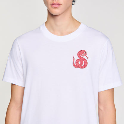 Sandro T-shirt with snake detail Optic White