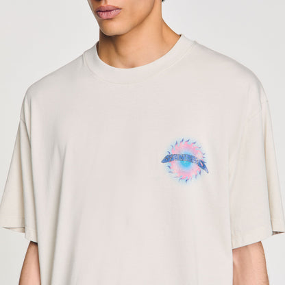 Sandro Sun motif T-shirt Vintage White