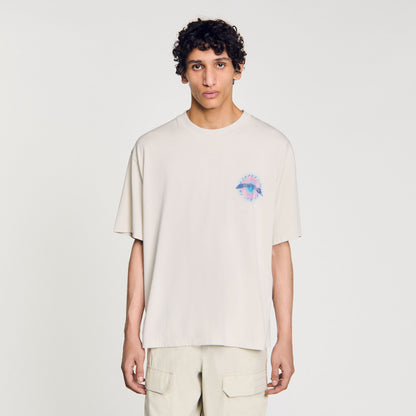 Sandro Sun motif T-shirt Vintage White