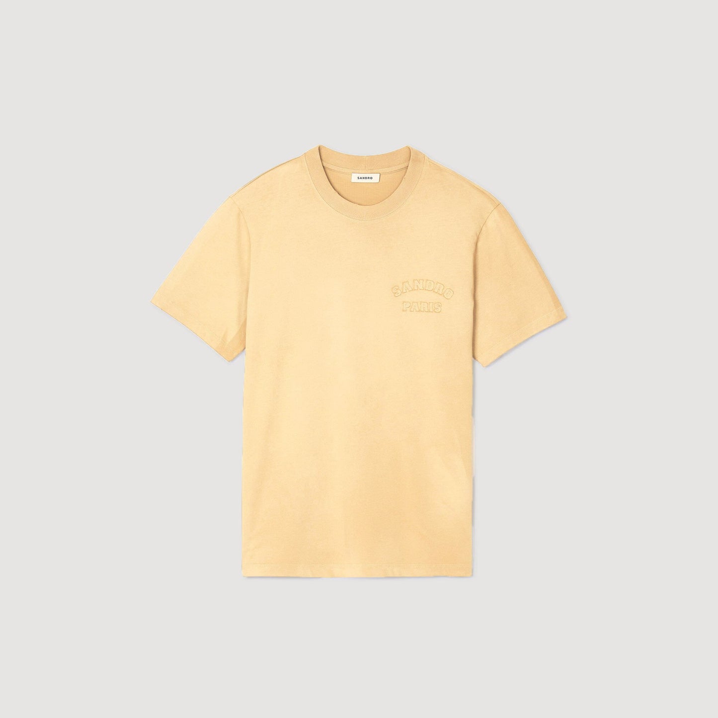 Sandro Worn-effect T-shirt Sand.